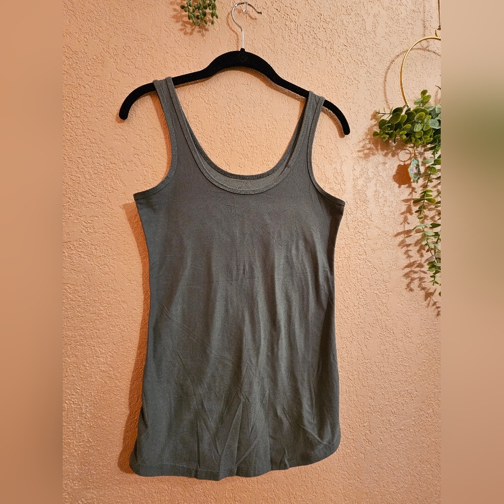 Gray Stretch Tank Top